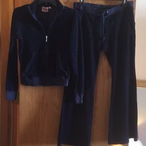 Juicy Couture jogging suit navy blue jkt L pant m